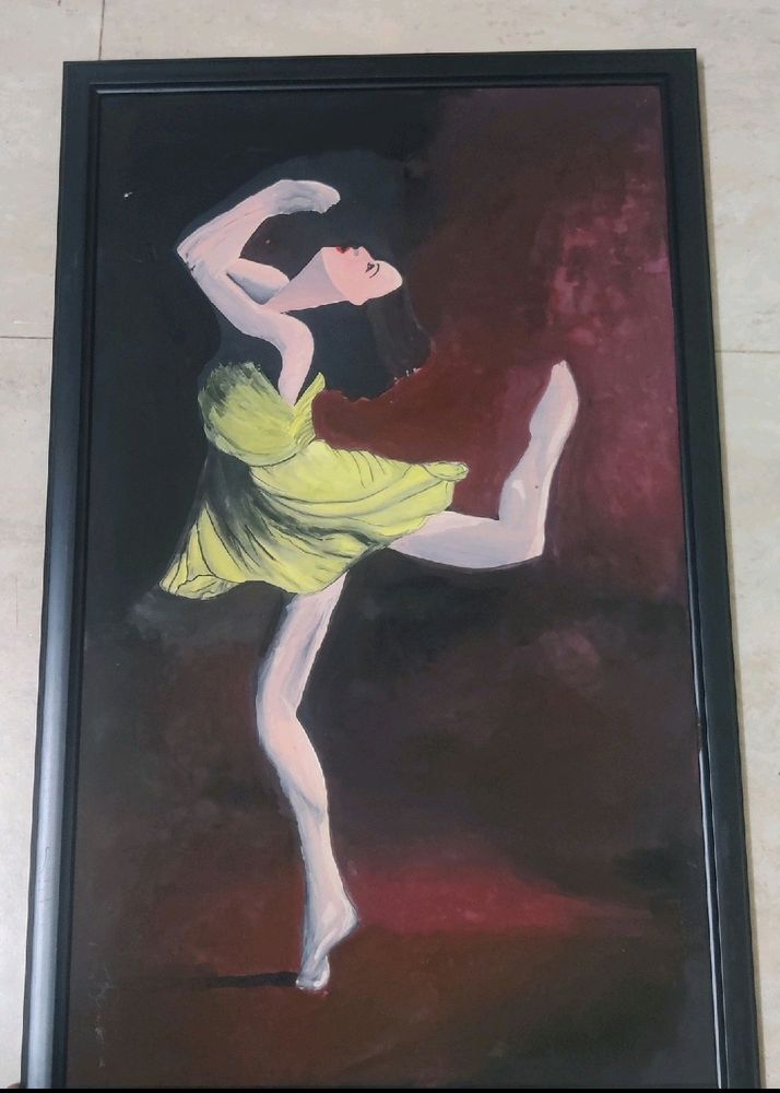 Dancing Ballet Girl Painting