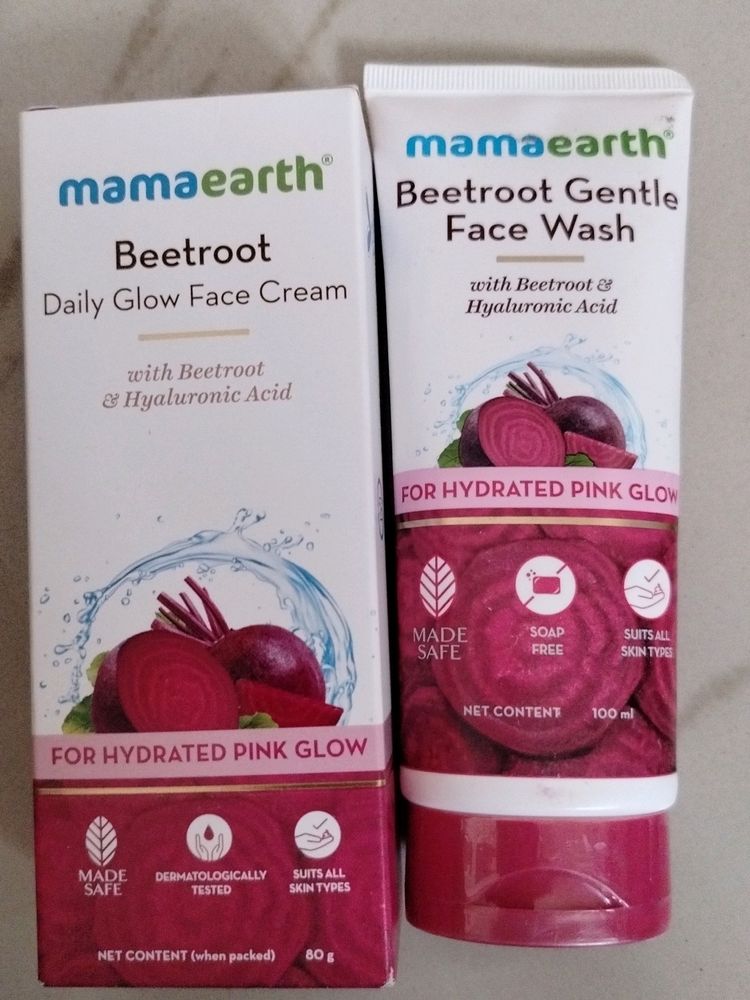 Beetroot Face Wash And Cream