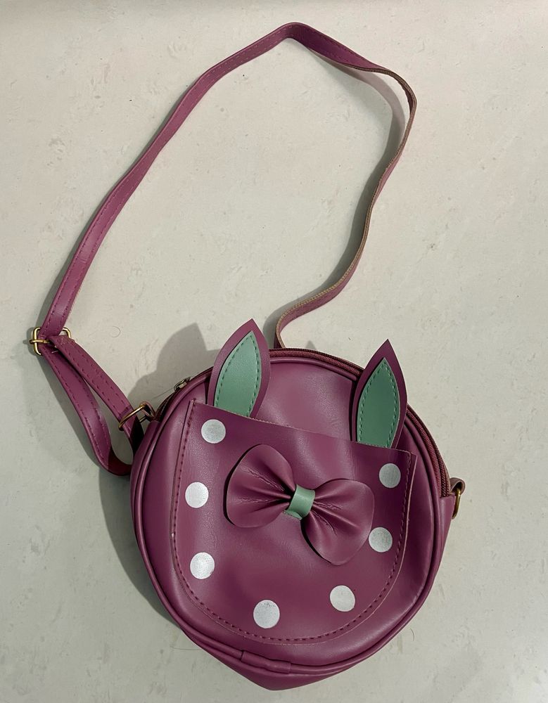 Dark Pink Sling Bag For Girls/Women