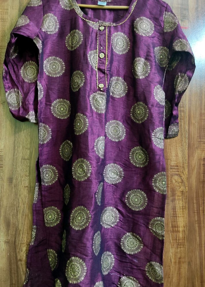 Beautifull Wine Colour Kurta 😍