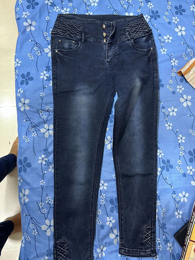 Blue Jeans Ankle Length