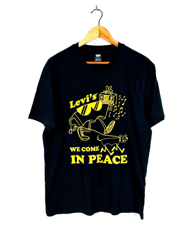 Black Printed T-Shirt For Men's