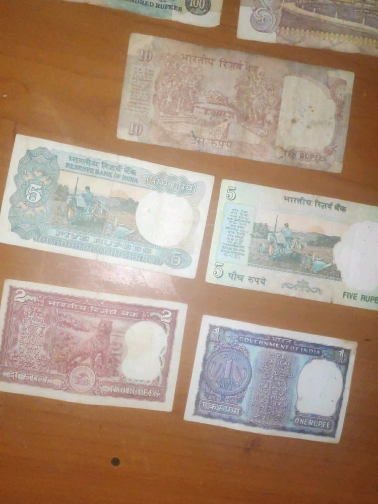 Rare 100, 50, 10, 5, 2, 1 Old Currency Set