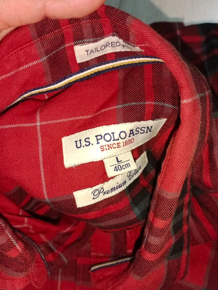 Us Polo Assn. Check Shirt