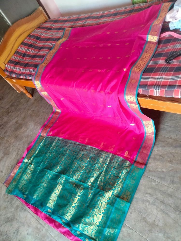 Gadhval Cotten Silk Blend Saree