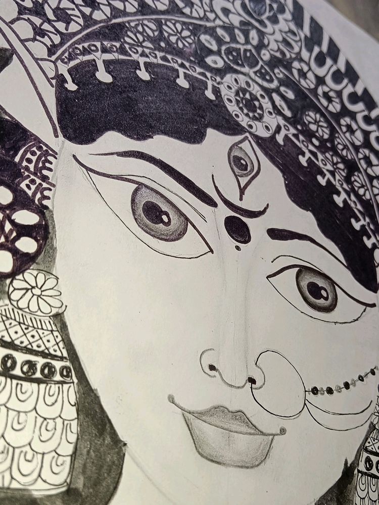 Durga Maa (Mandala Art)