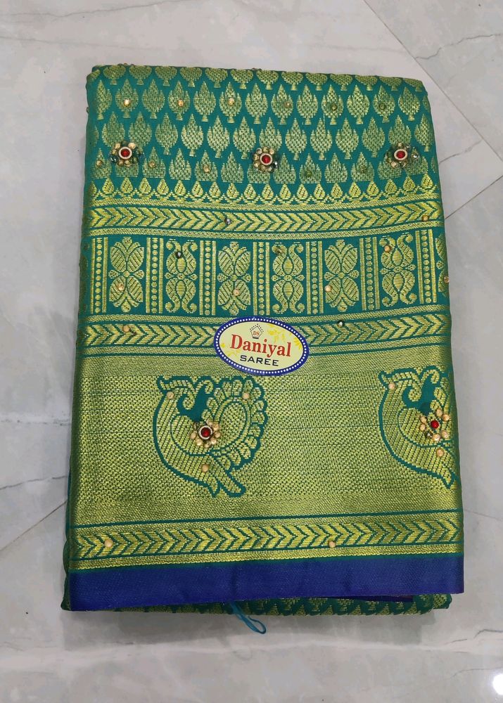 Brocade Jhalak With Stone Work