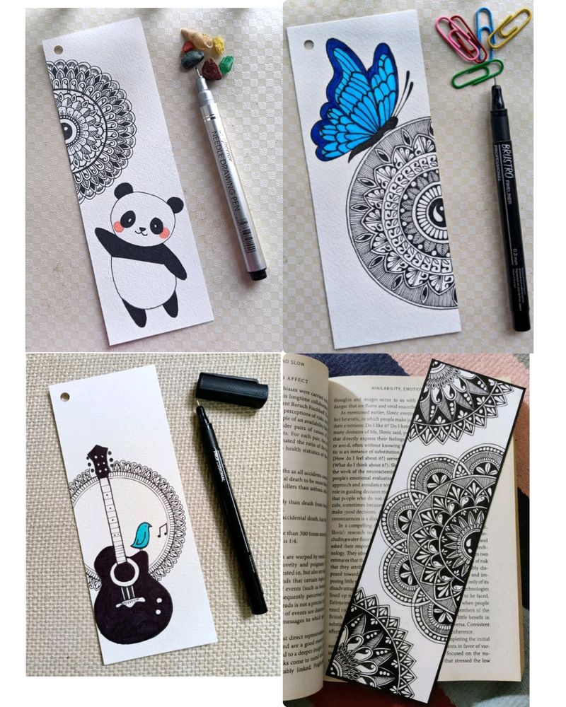 4 Mandala Bookmarks 📑🔖