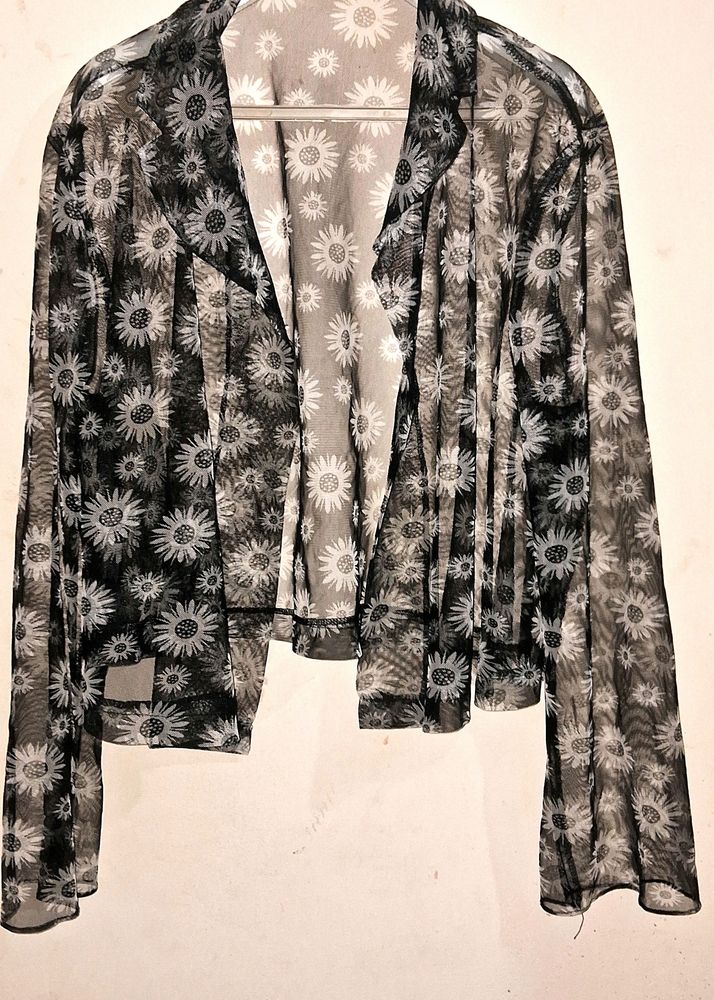 Sunflower Printed Shrug