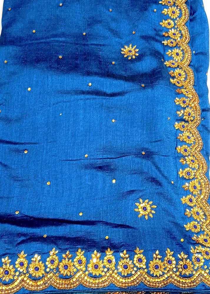 Heavy Blue Saree