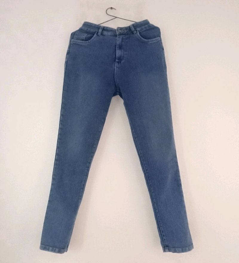 Blue High Waist Jeans For Women