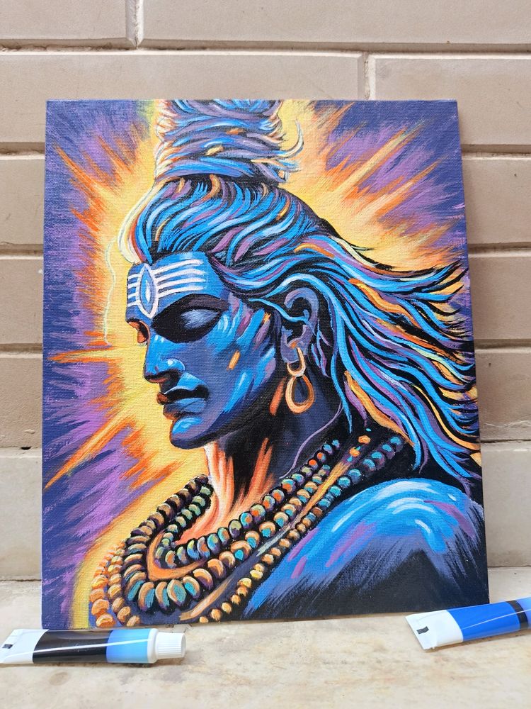 Abstract Shiv Painting