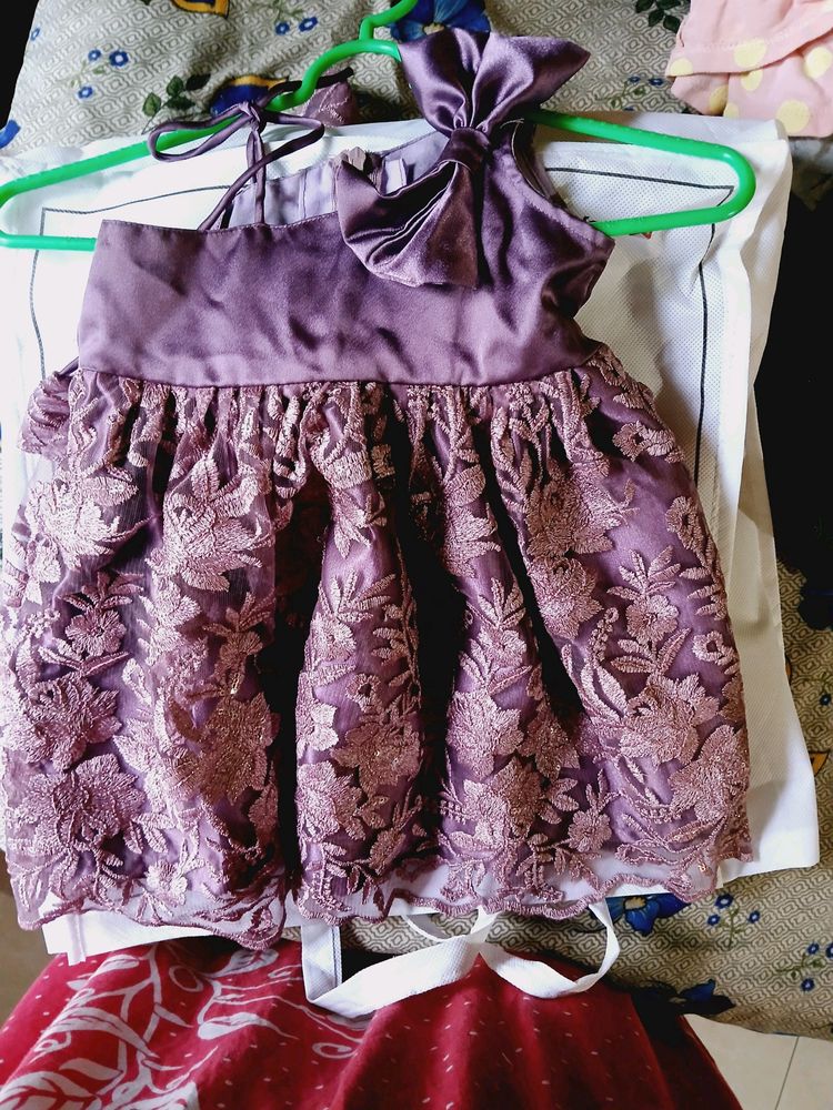 Designed baby frock