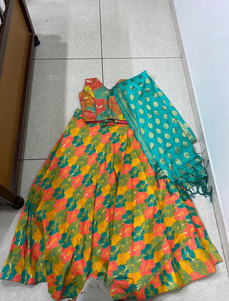 Multicolour Lahnga Choli