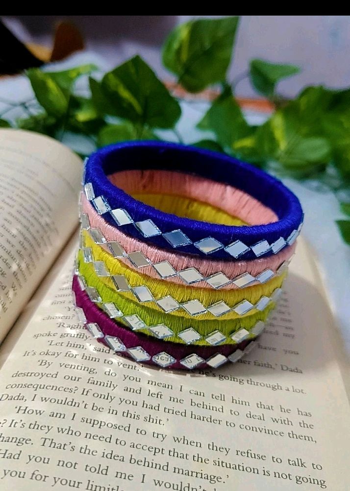 *Price Drop* Multicolour Bangles 💜💚