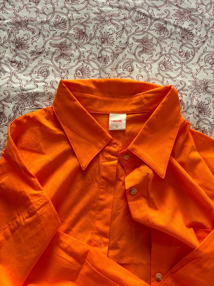 Urbanic Orange Shirt - Full Sleeves XL