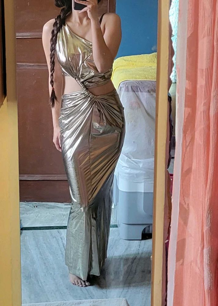 Metallic Bodycon Dress