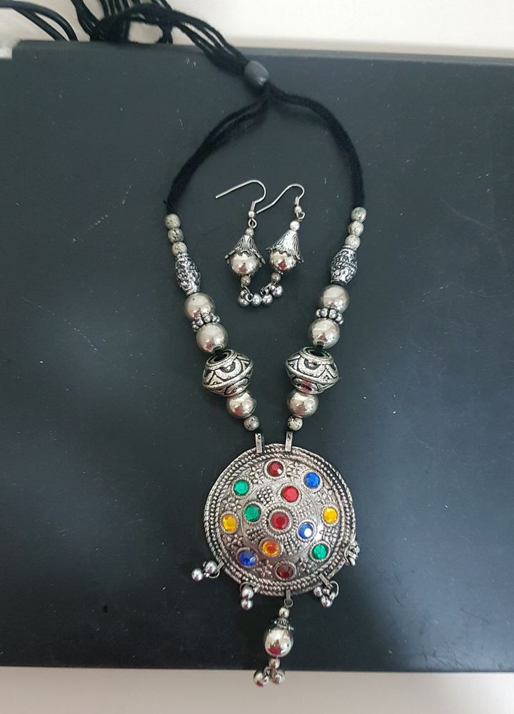 Navratari Necklace Set