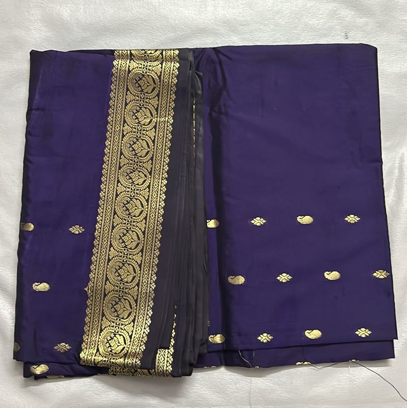 Purple Silk Saree