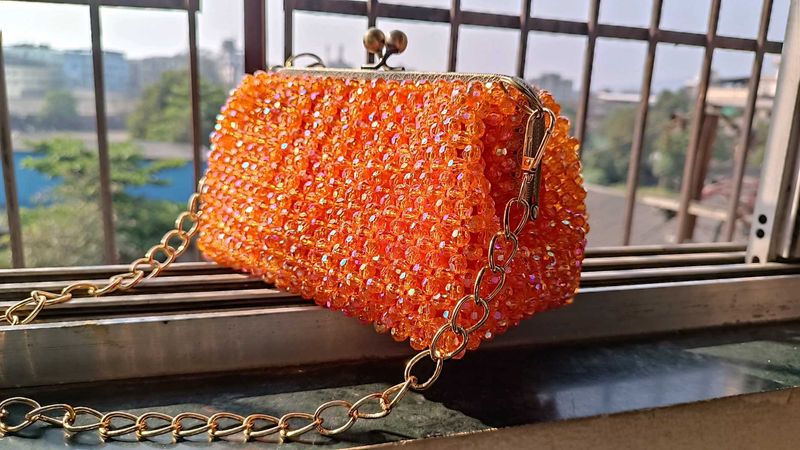 Frame Beaded Handbag