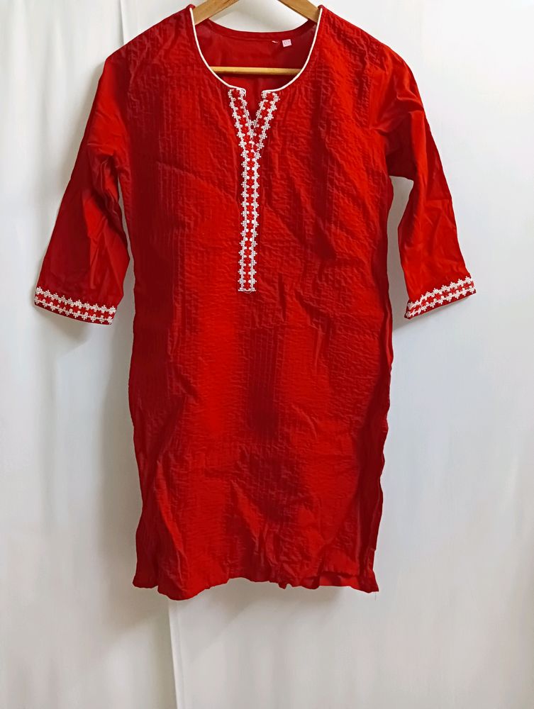 Traditional Red Kurti