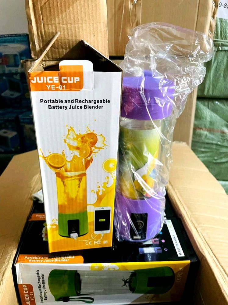 6 Blade 2 USB Juicer - 1 Quantity- Multi Colour