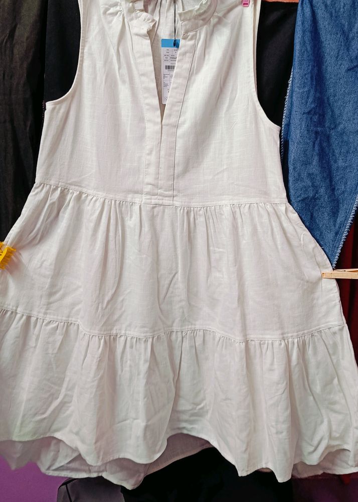 Zudio White Dress