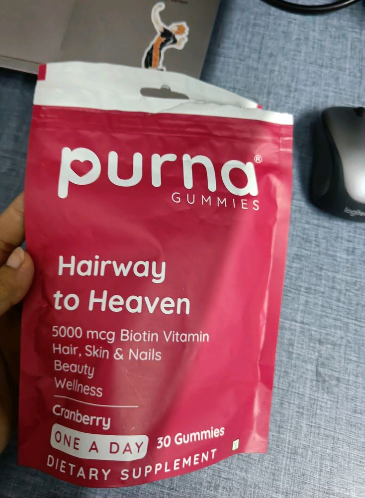 Purna Hairway To Heaven Gummies Biotin (9 Pcs)