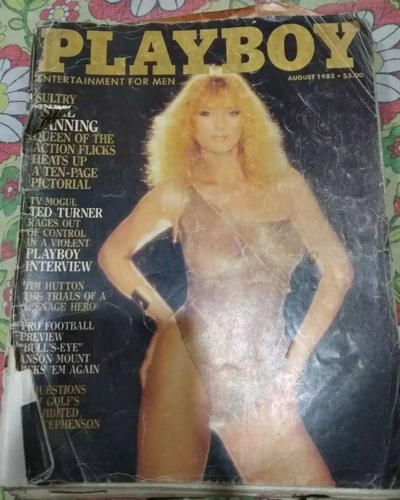 Collectible Old Playboy Magazines.