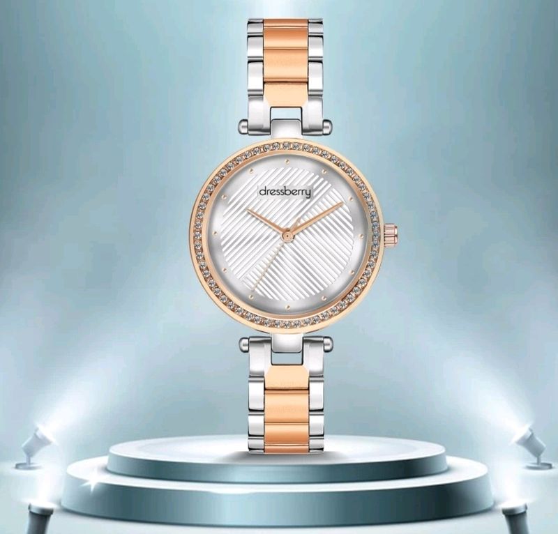 Dressberry Embalished Watch For Women