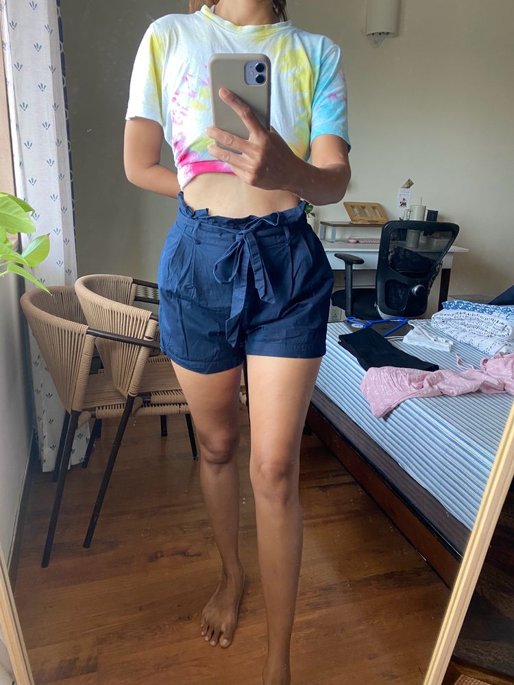 ZARA Tie Waist Shorts