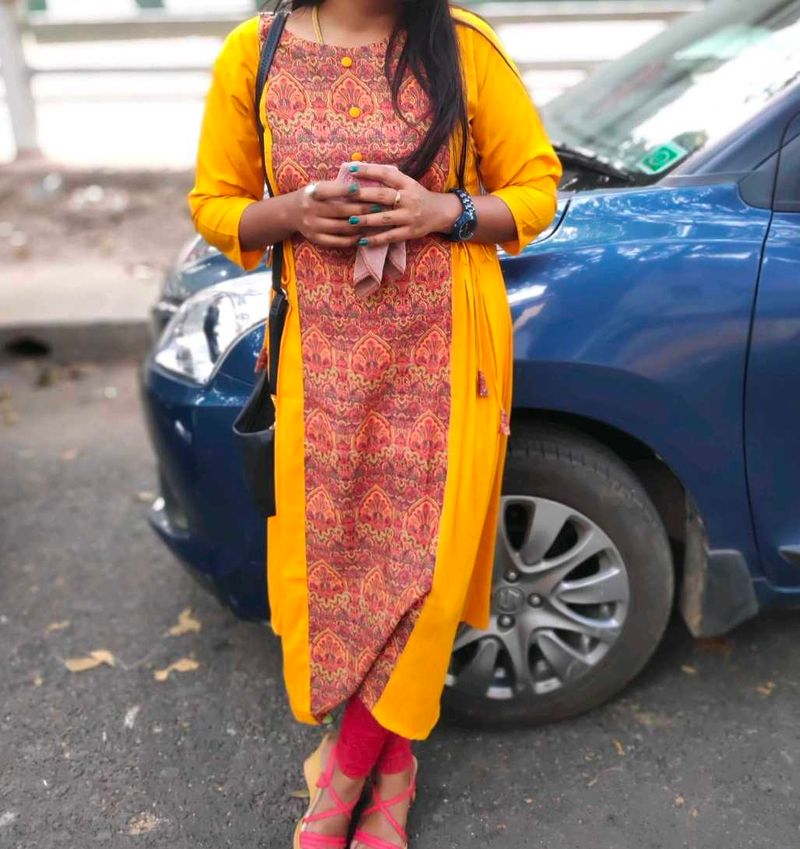 Yellow Kurti For Sale