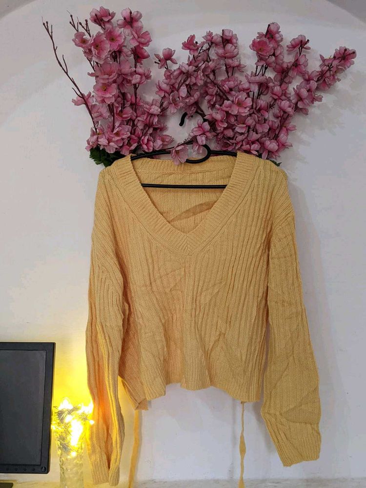 Butter Yellow Sweater Top