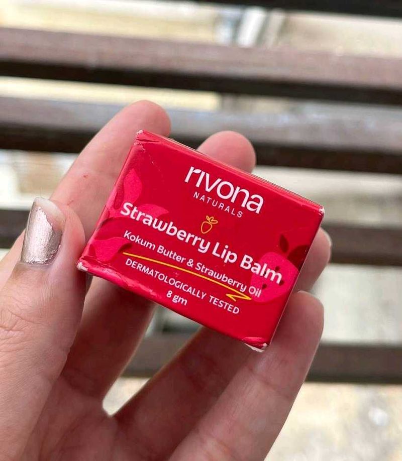 Rivona Naturals Strawberry Lip Balm