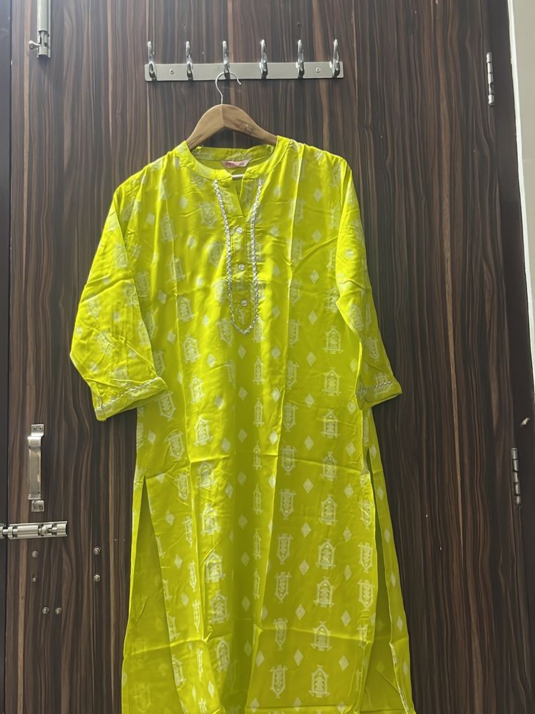 Viscose Rayon Stylish Kurta For Women