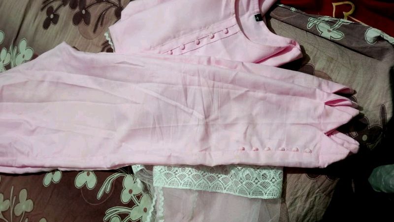 Women Beautiful Pink Kurta Set