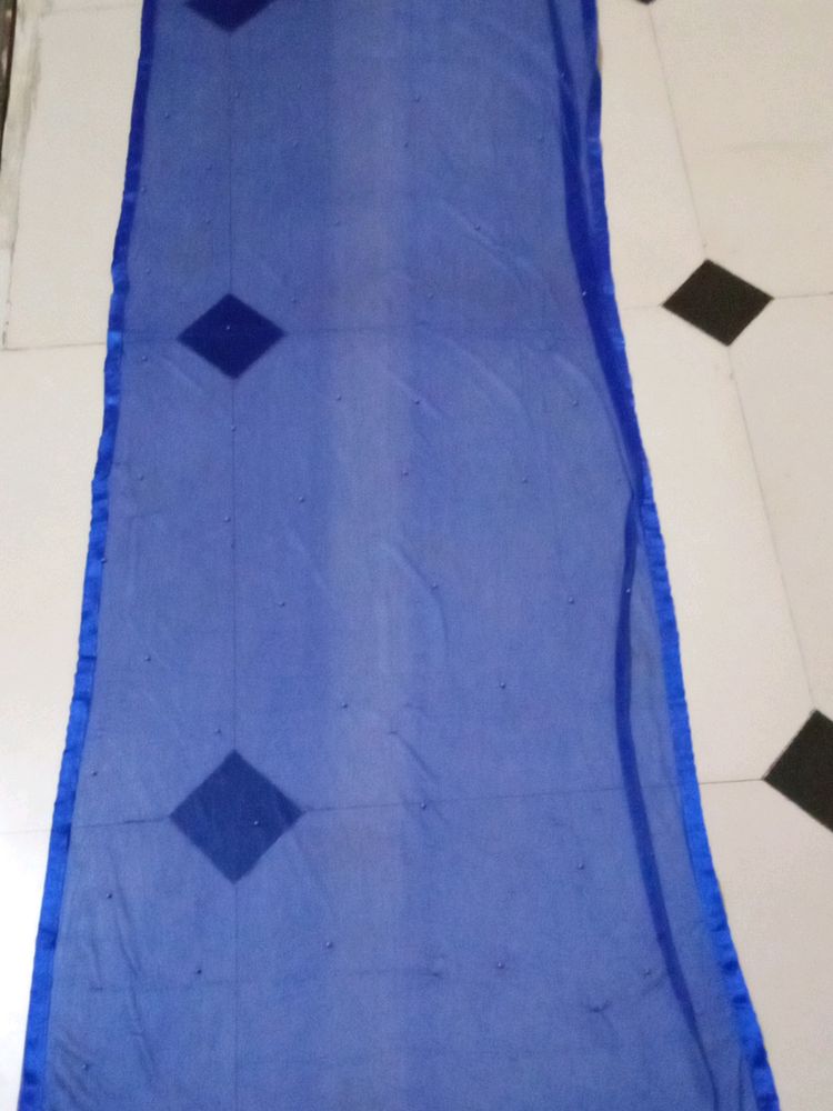 Beautiful Blue Color Dupatta