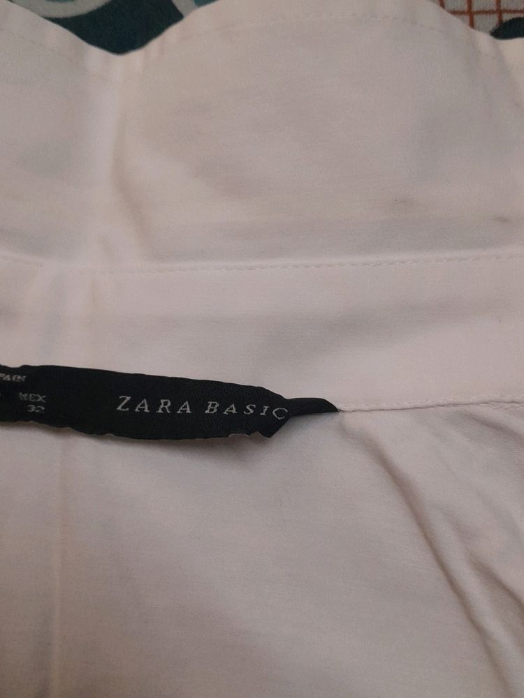 Zara Off White Shirt