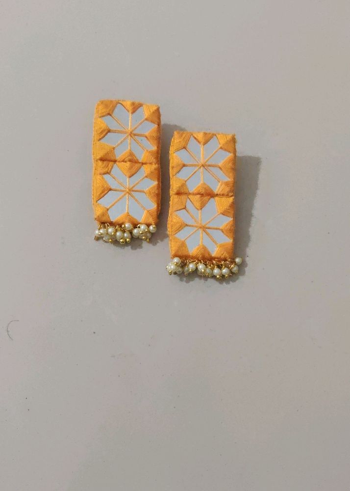 Handmade Mirror Earring