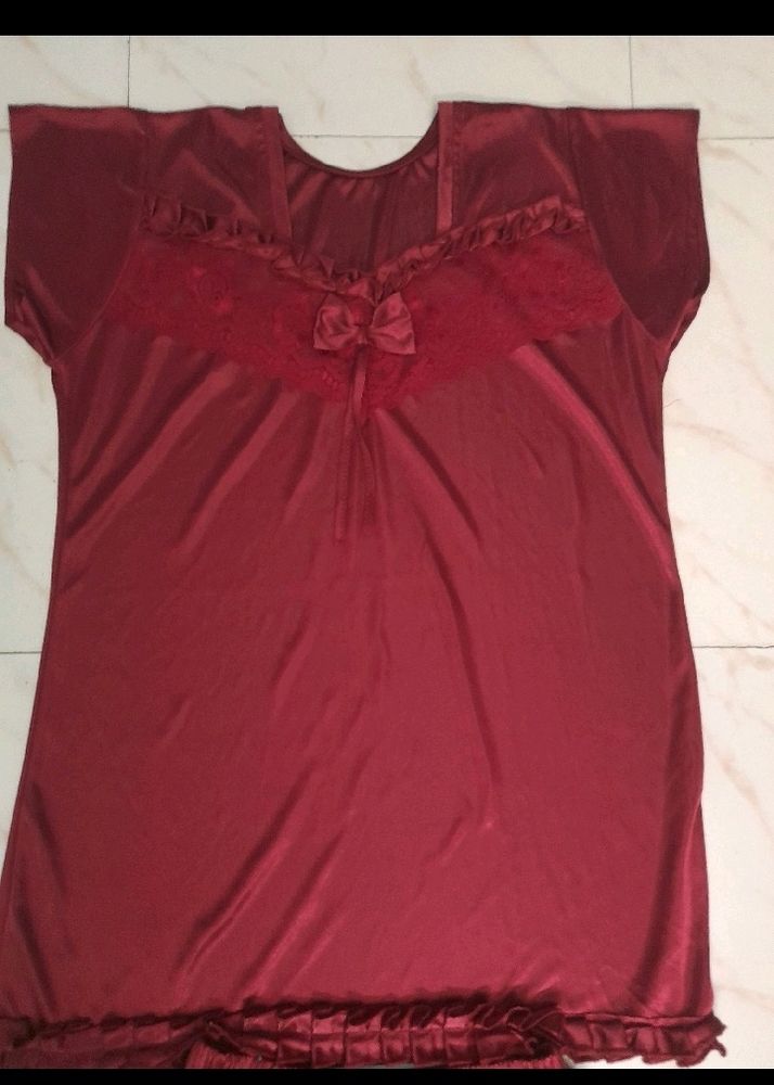 Red Wine Colour Sleepwear♥️