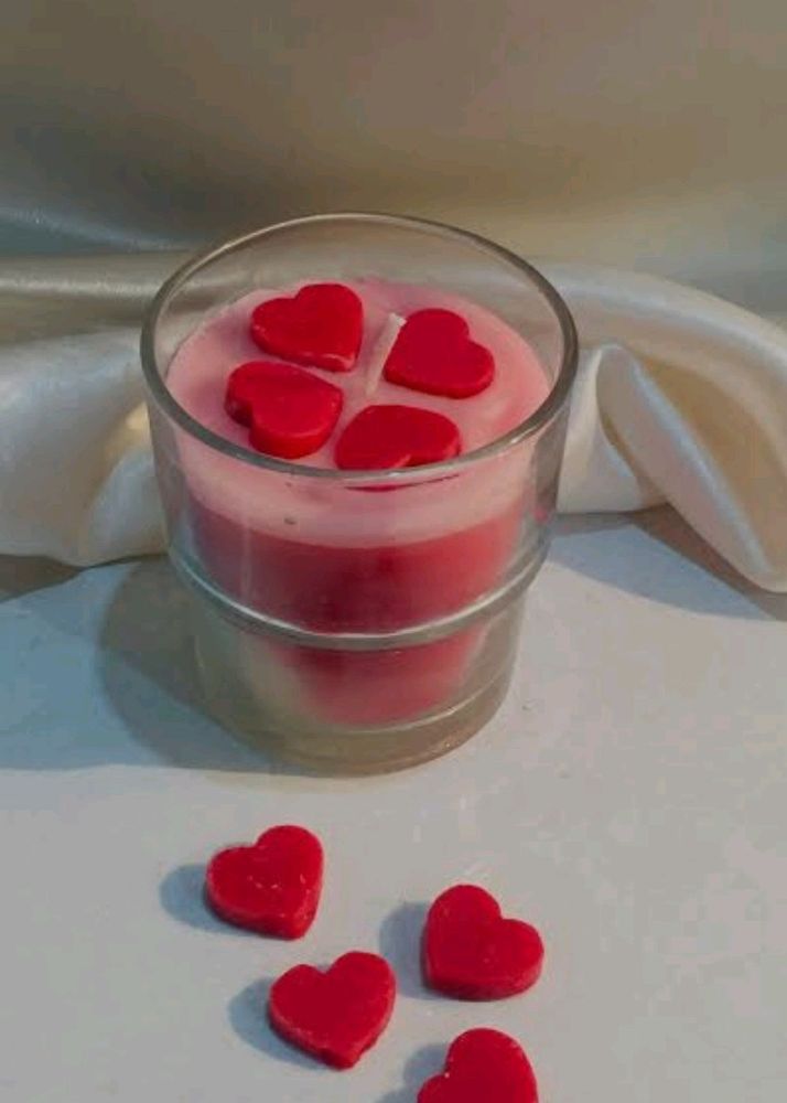 Heart Jar Candle