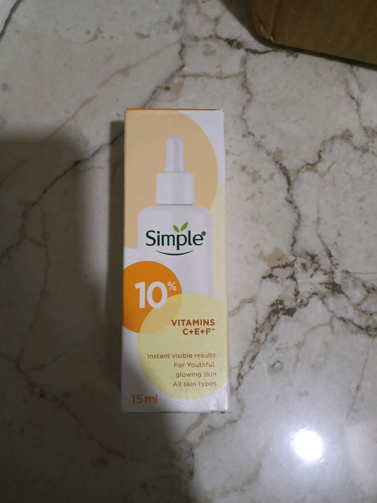 Simple 10% Vitamin C + E + F Serum