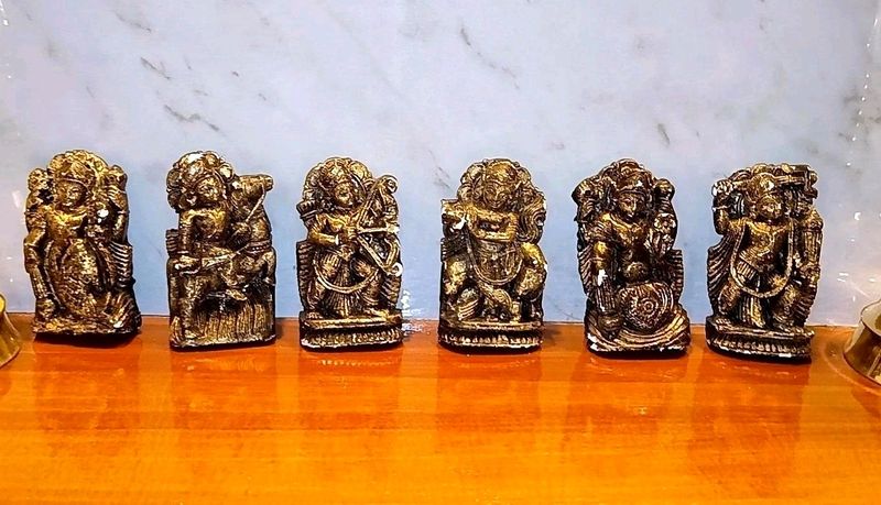 *Hand-Painted Antique Idols Of Gods*