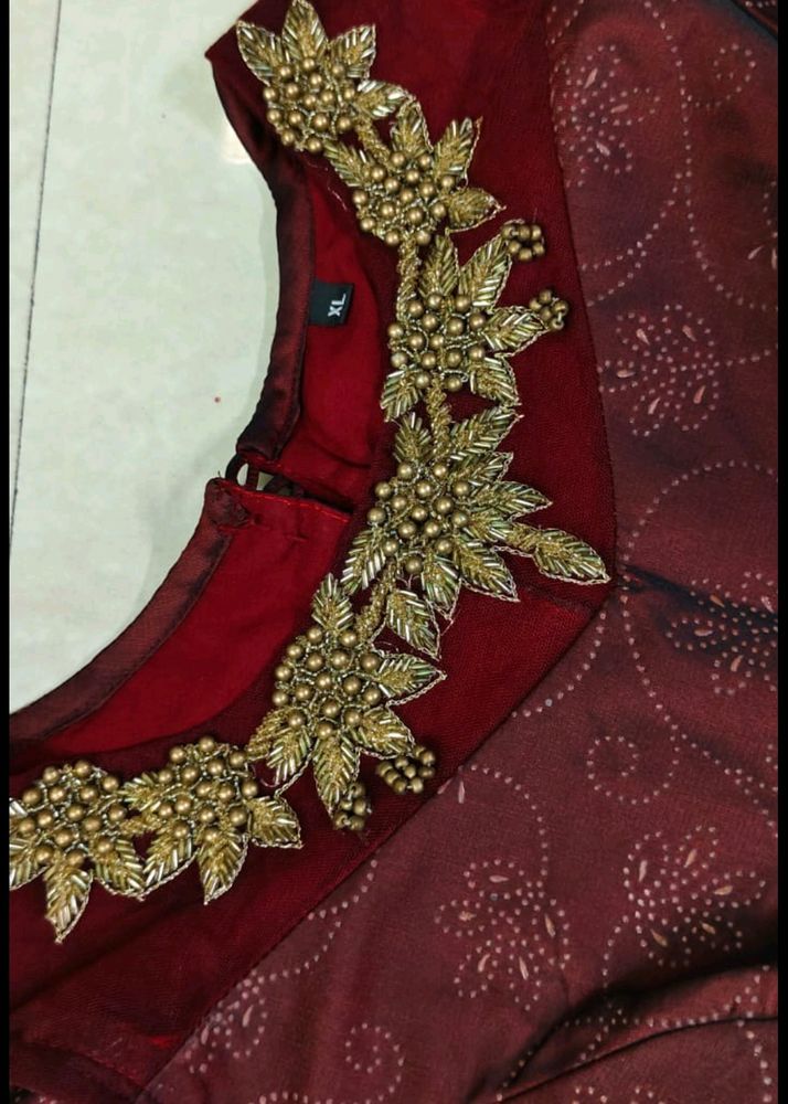 Designer Gown With Dupatta