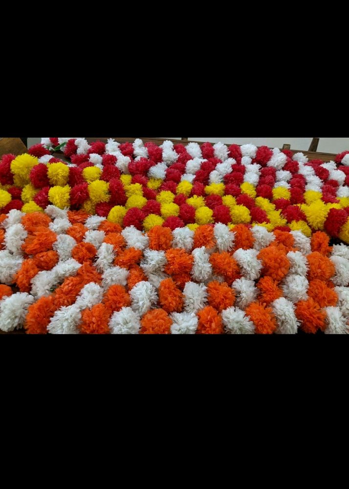 Set of 2 Marigold Flower Strings