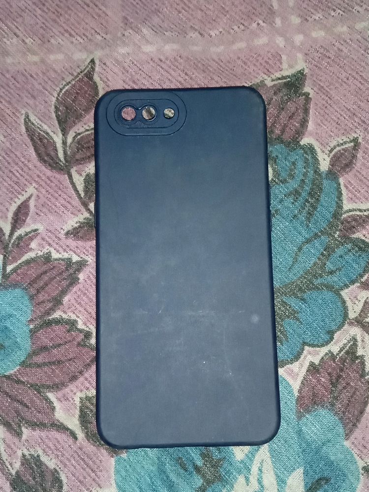 Realme C2 Full Body Back Cover, Plain ,blue