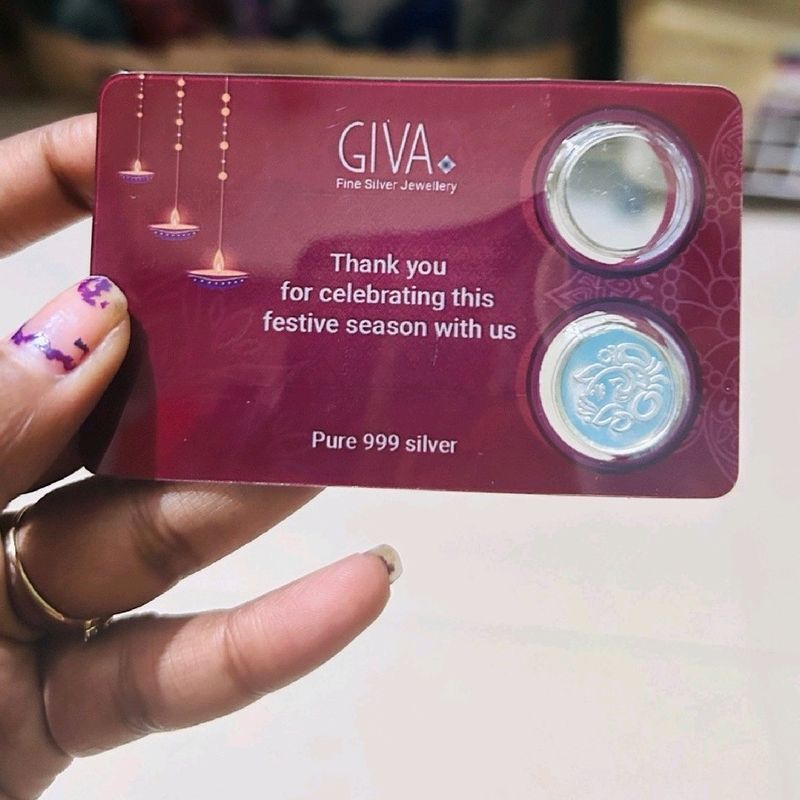 GIVA PURE SILVER COIN