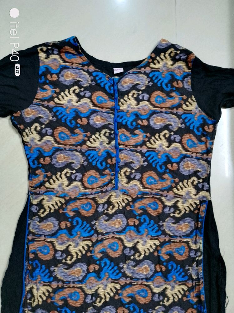 Black And Blue Kurthi