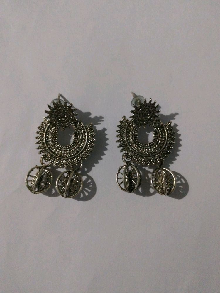 Silver Colour Earrings