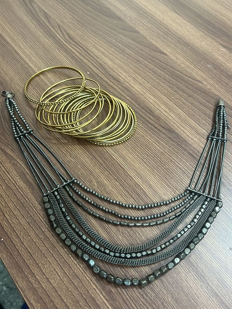 Necklace And Bangles